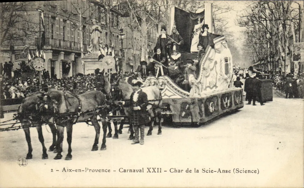 Aix-en-Provence — Karneval XXII — Wagen der Scie-Anse (Wissenschaft) - Vorderseite