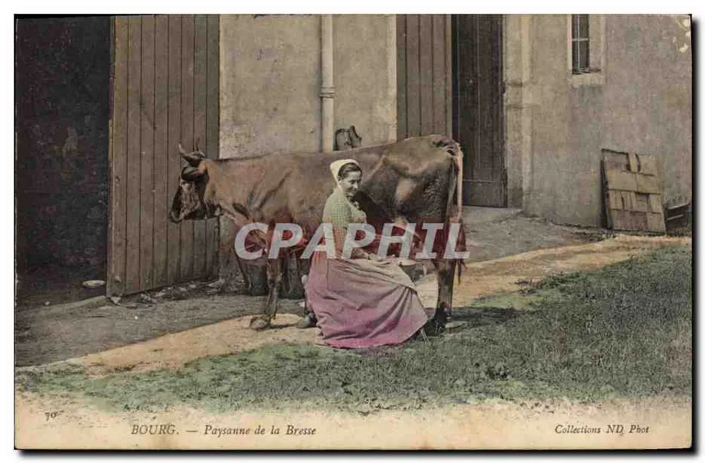 Bourg — Campesina de la Bresse — Colecciones ND Phot - Anverso
