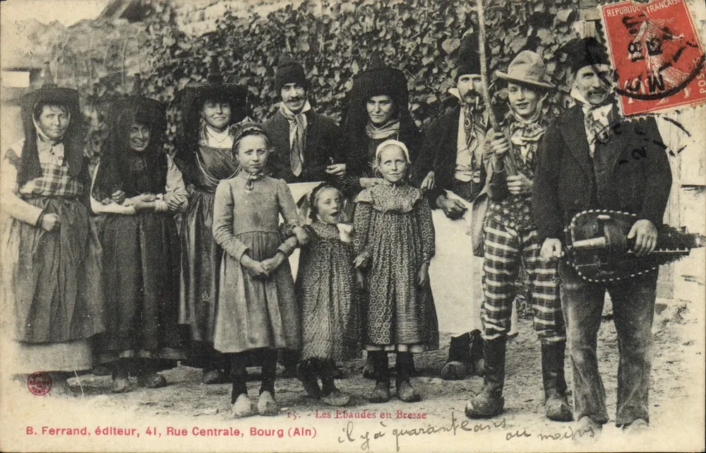 Les Ebaudes in Bresse — B. Ferrand, uitgever, 41 Rue Centrale, Bourg (Ain) — n°15 - Voorkant