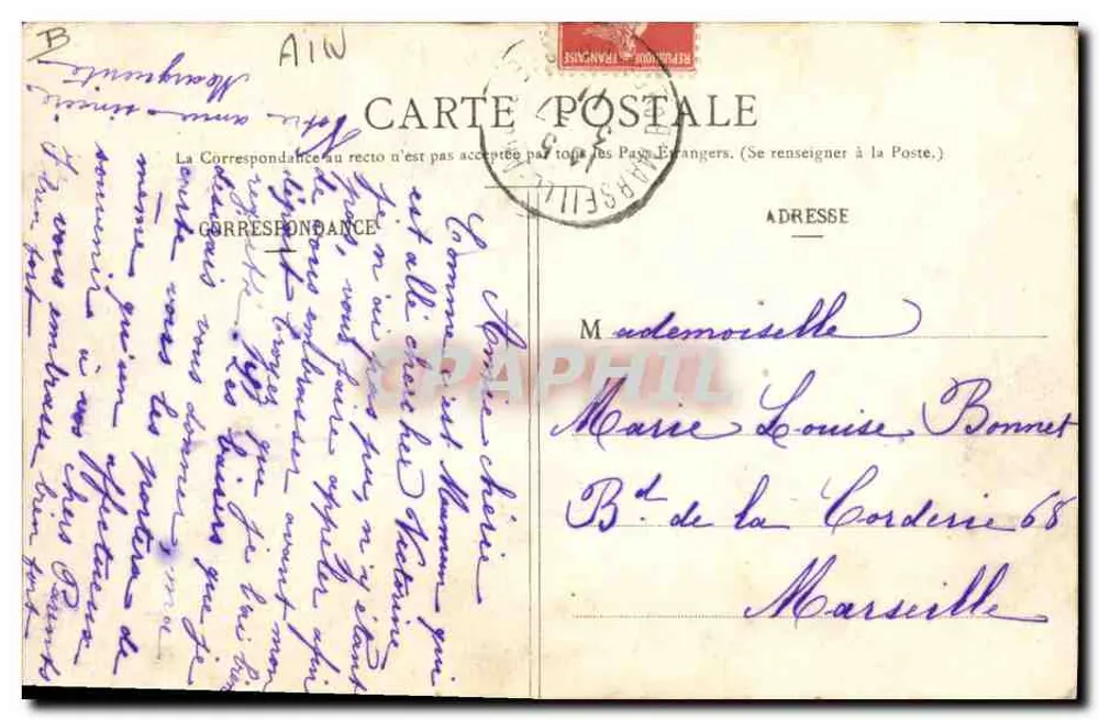 Eine Bresser Hochzeit im 19. Jahrhundert — B. Ferrand, Verleger, 41, Rue Centrale, Bourg (Ain) - Rückseite