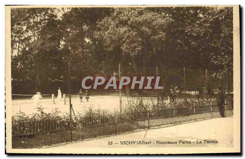 Vichy (Allier) - Novos Parques - O Tênis - Frente