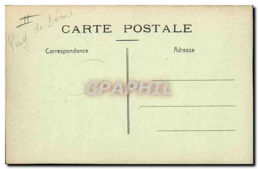 Châtel-Guyon — O Tênis do Parque — Estabelecimento André Brulliard, Saint-Dizier - Verso
