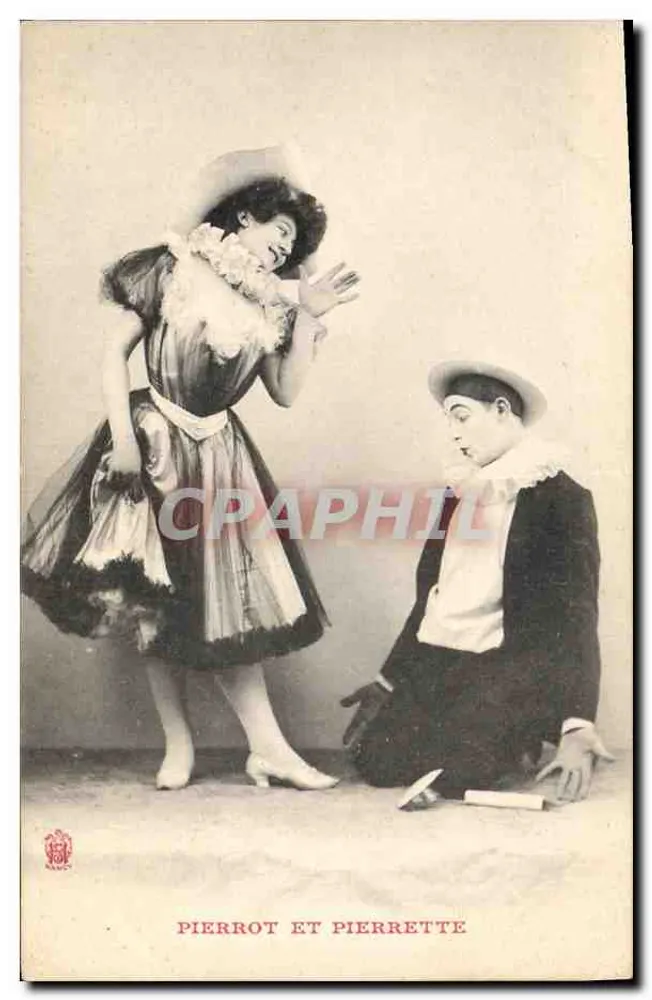 Pierrot und Pierette — Komödien-Szene — Verlag nicht sichtbar - Vorderseite