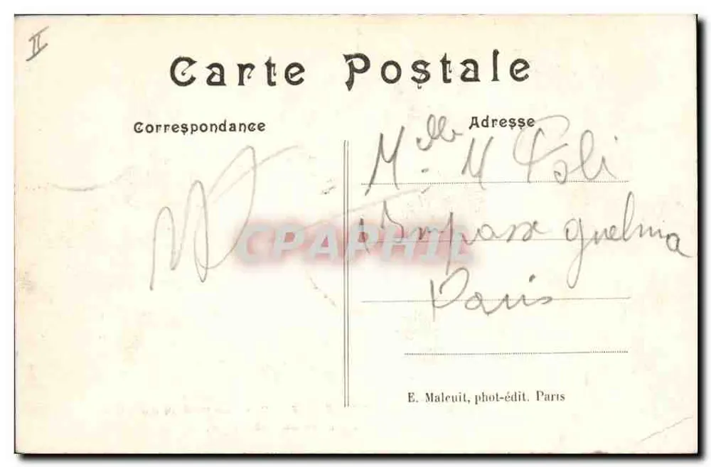Montmorency — Park des Stadtverwaltung — Der Libanon-Zeder — E. M. - Rückseite