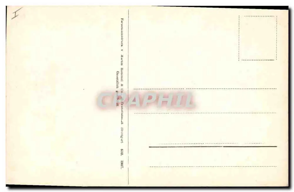 Humulus — hojas y conos — editor anónimo, número de serie no visible - Reverso