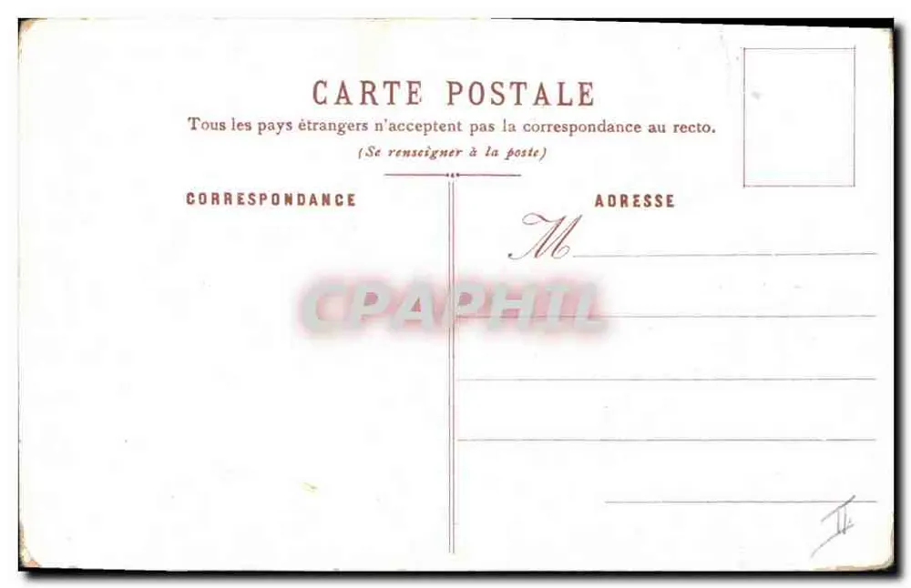 Chicoree Extra Pierre Montagne, Tourcoing — Blumenstrauß in einem grünen Vase mit Margeriten und Primeln, Verlag Marguerites & Primeveres, Serie C - Rückseite