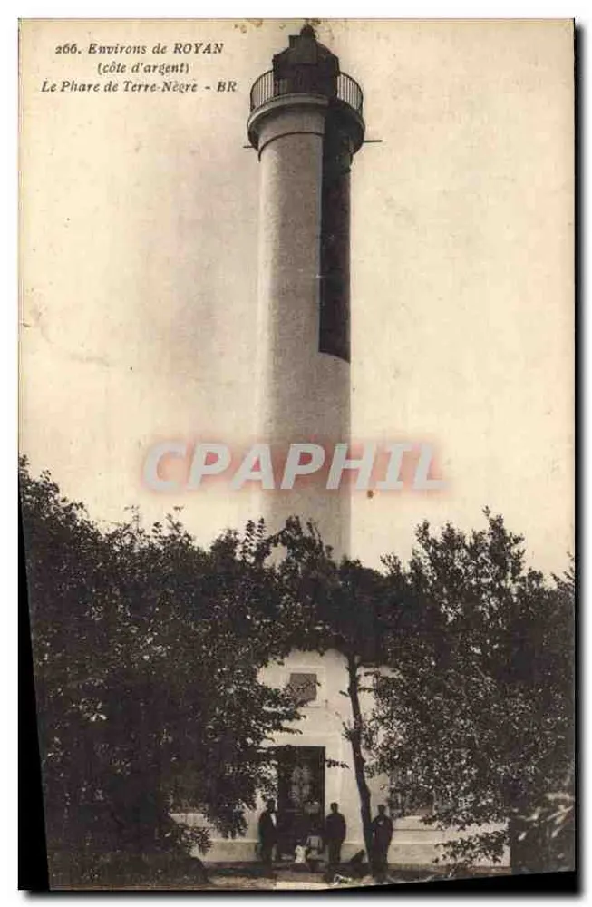 Farol de Terre-Nègre — Environs de Royan — Bloc Frères, editores, Bordeaux - Frente