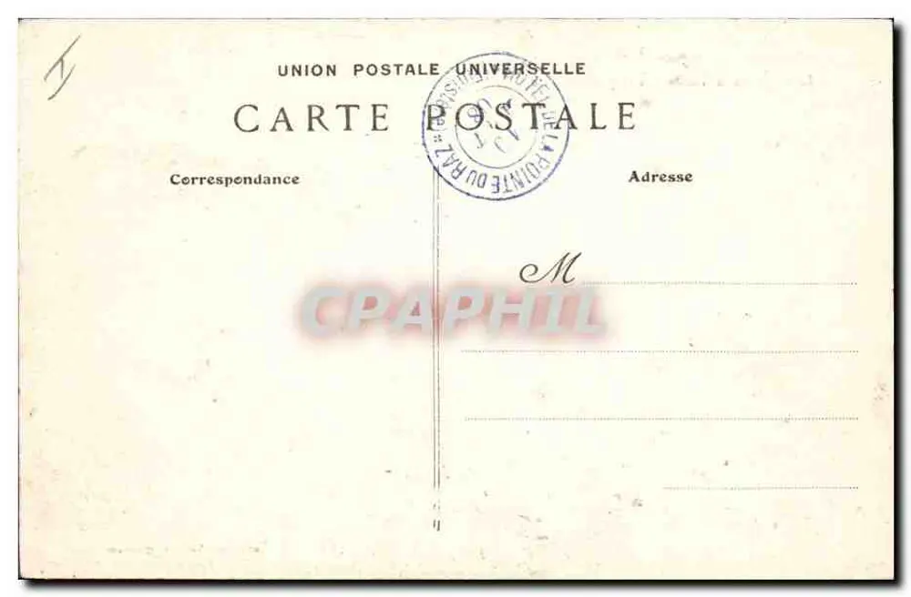 Der Raz de Sein — Leuchtturm der Alten — Sammlung Villard, Quimper - Rückseite