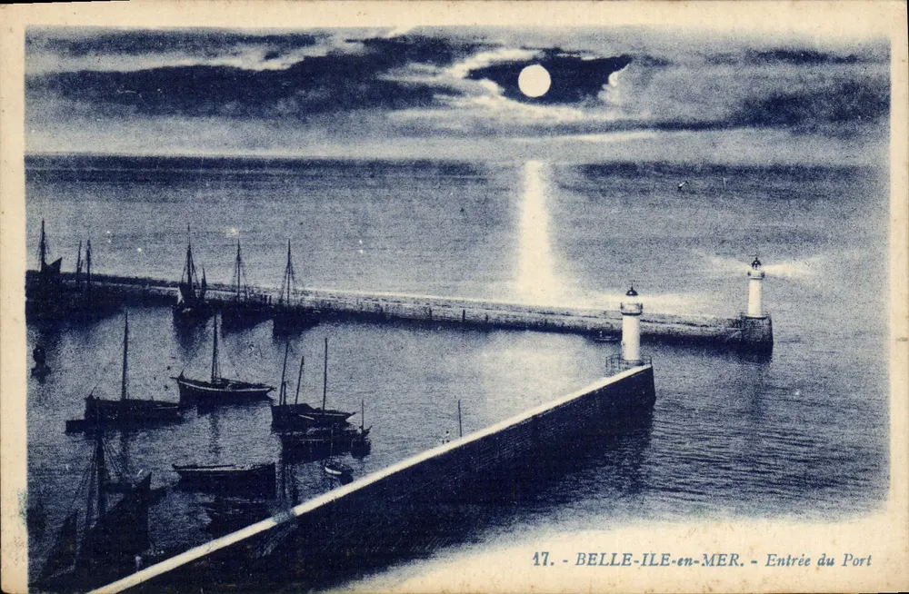 Belle-Île-en-Mer — Eingang zum Hafen — G. Artined, Avenue de la Close, Nantes - Vorderseite