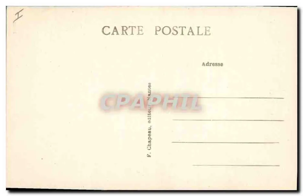 Le Croisic (Loire-Inf.) — O Farol — G. Chapeau, Nantes - Verso