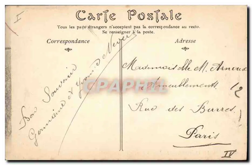 Le Tréport — Die Mole an einem Sturmtag — ND Phot - Rückseite