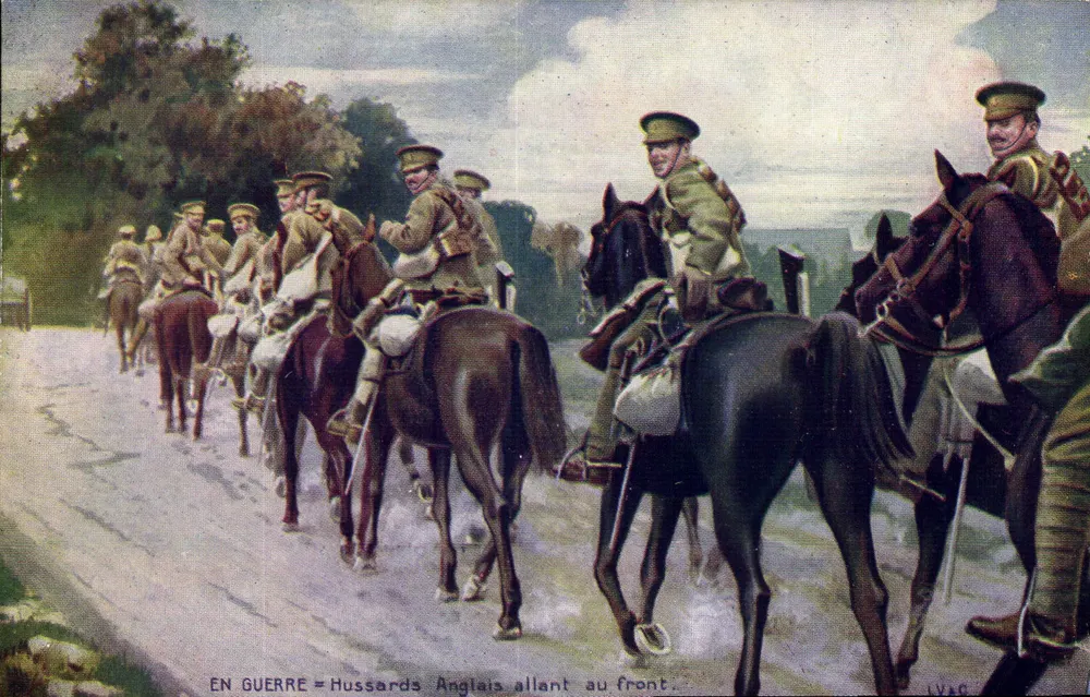 Englische Hussaren auf dem Weg ins Schlachtfeld — LVAC - Vorderseite
