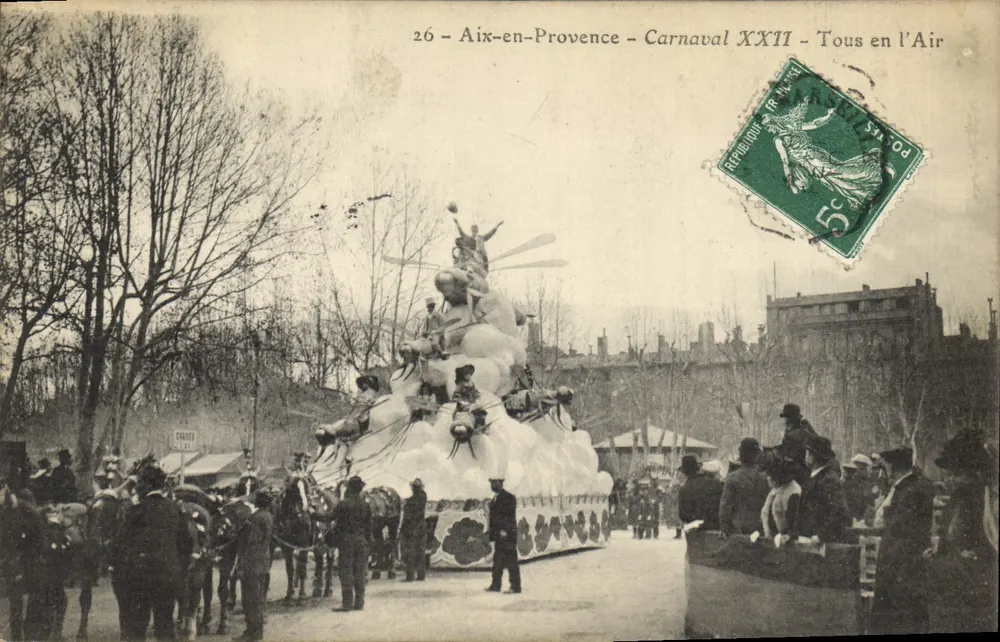 Aix-en-Provence — Karneval XXII — Alle in der Luft — Verlag: CARNES (Nr. 26) - Vorderseite