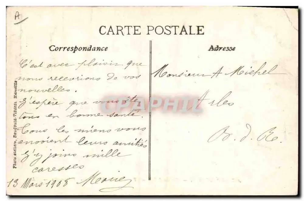 Aix-en-Provence — Karneval XX — Tee - Milch - Fettfeuer - Telegraph — Verlag - Rückseite