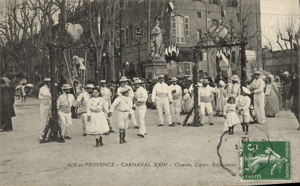Aix-en-Provence — Karneval XXIV — Chöre, Herzen, Schaukeln - Vorderseite