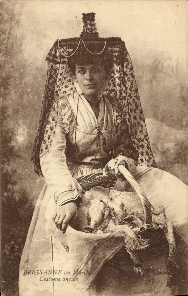 Bressanne am Markt — Traditionelles Kleid — B. F. Chaton - Vorderseite