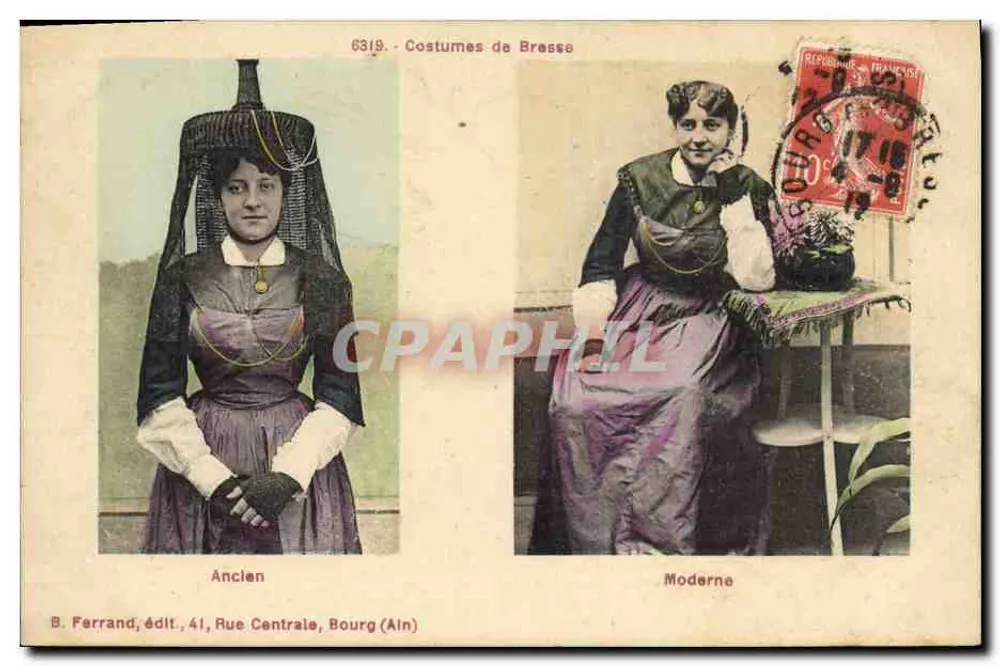 Brasse-Kleidung — Alt und Modern — B. Ferrand, Verlag, 41, Rue Centrale, Bourg (Ain) - Vorderseite