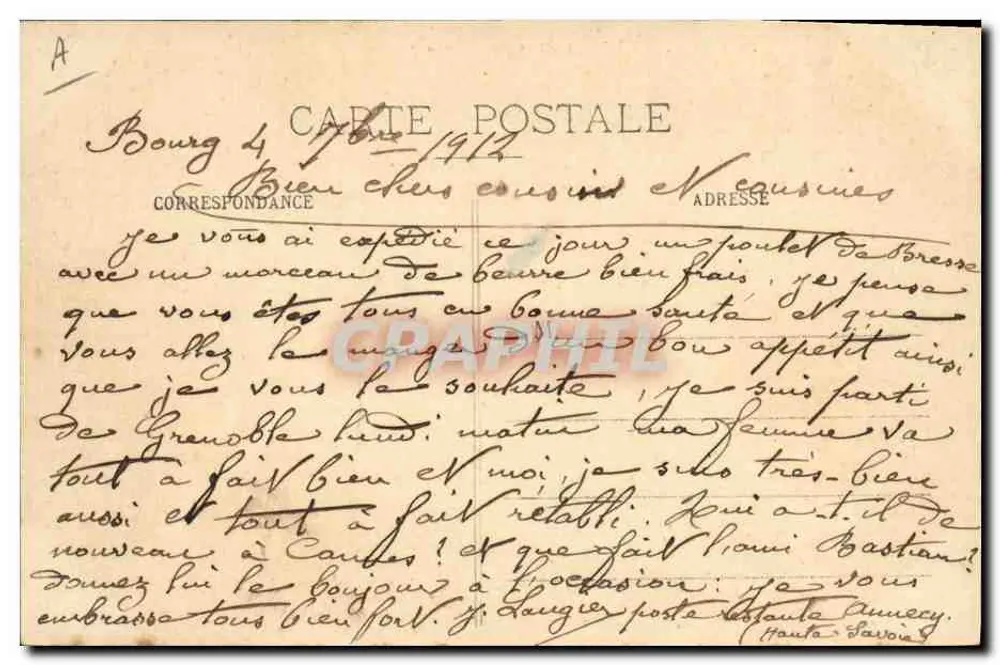 Brasse-Kleidung — Alt und Modern — B. Ferrand, Verlag, 41, Rue Centrale, Bourg (Ain) - Rückseite