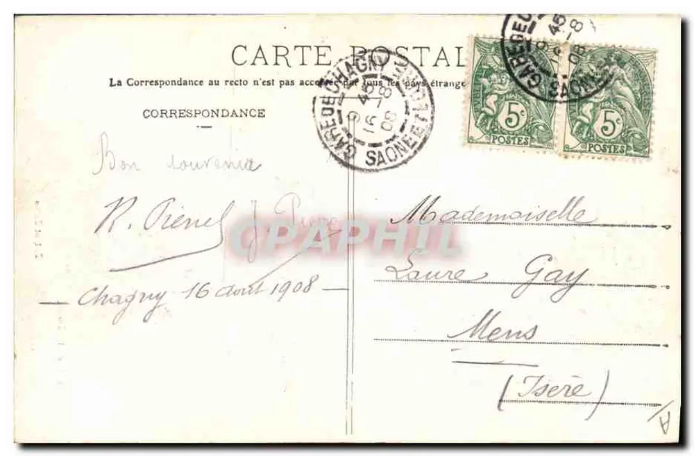 Zet e Zette — personagens em traje — L. Ferrand, editor, Bourg - Verso