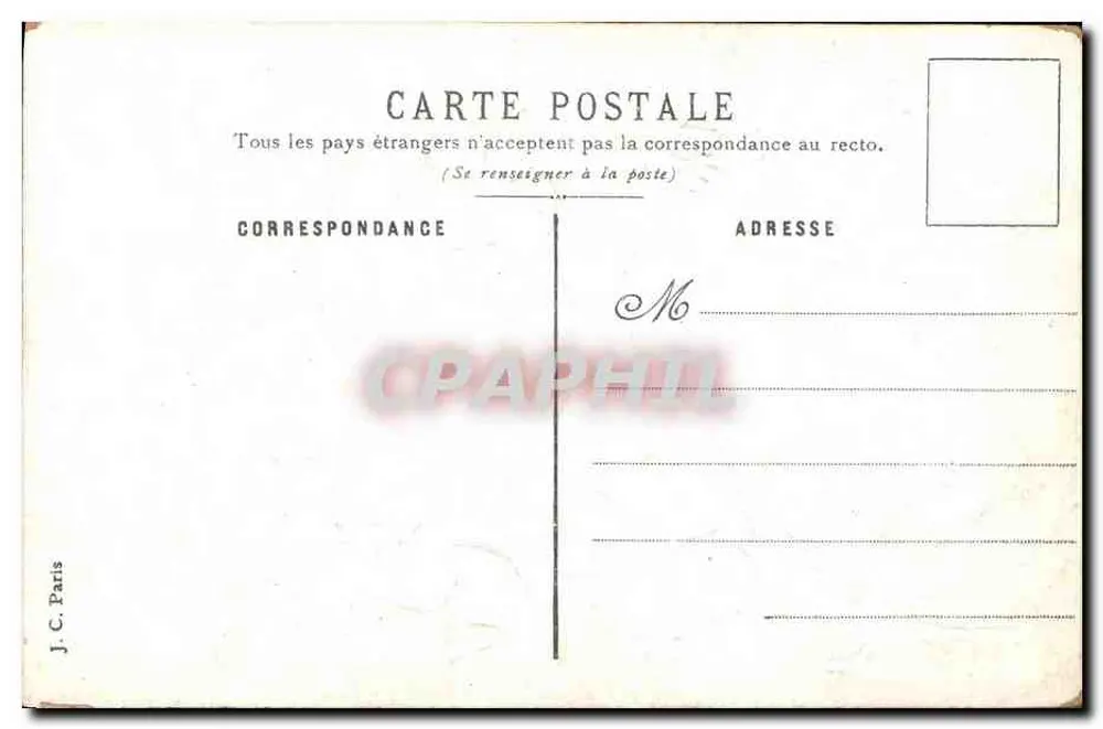 Trevo e flores rosas — Melhor Lembrança — J.C. Paris - Verso