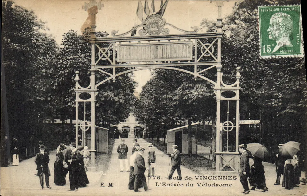 Eingang zum Stadtvélodrom — Bois de Vincennes — E. M. n°775 - Vorderseite