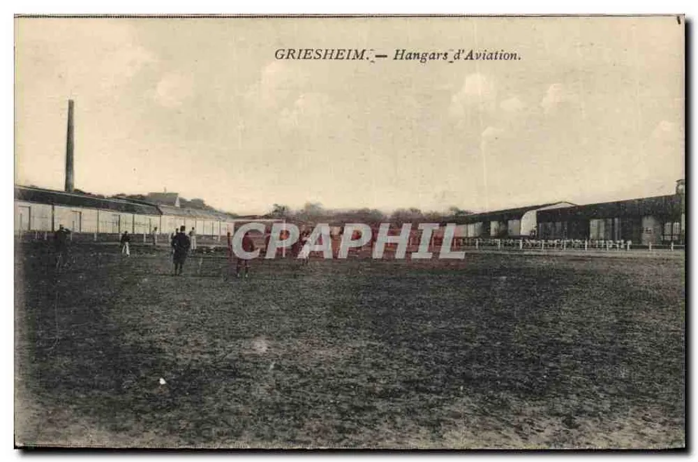 Griesheim — Flugzeughänger. - Vorderseite