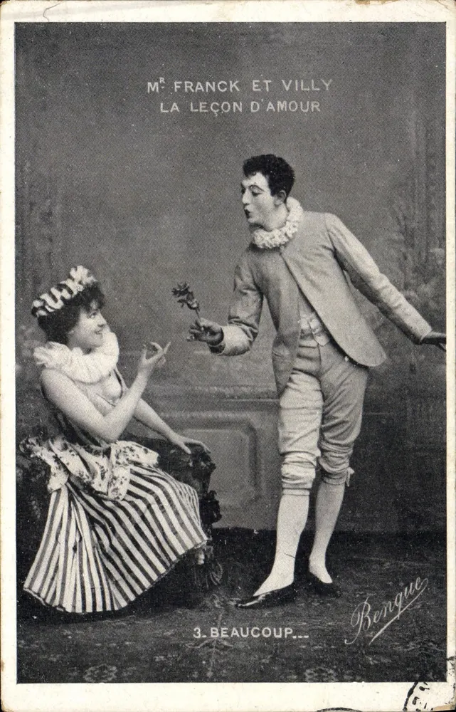 Herr Franck und Frau Villy — Die Liebesstunde — Bonque, Nr. 3. Viele - Vorderseite