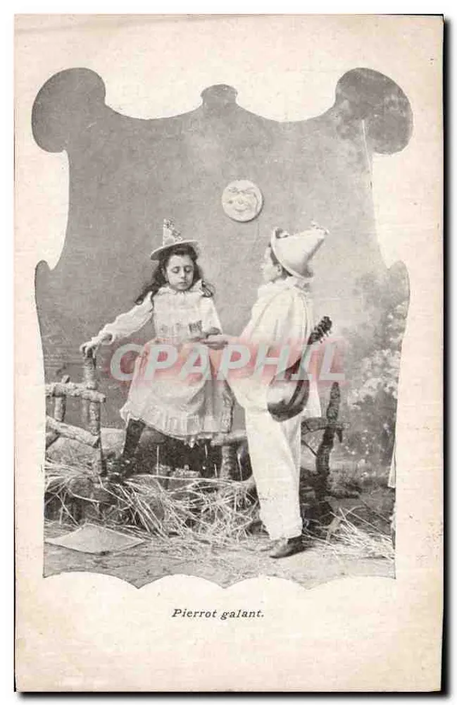 Pierrot galante — cena de carnaval — editor não identificado - Frente