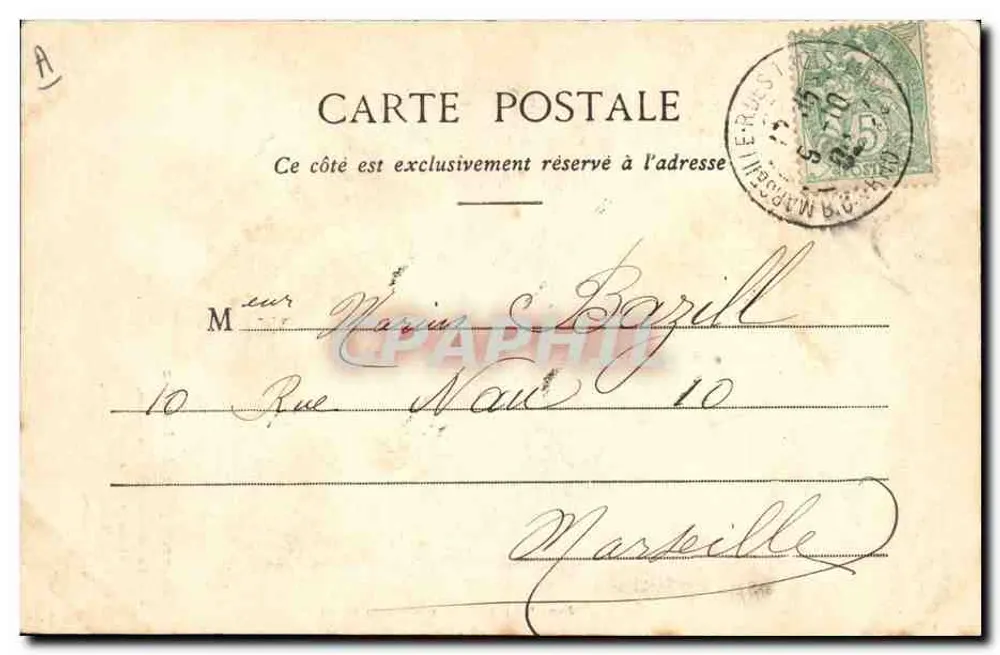 Pierrot, pai de família — cena teatral — Edição Phototypie A. Bergeret et Cie, Nancy - Verso