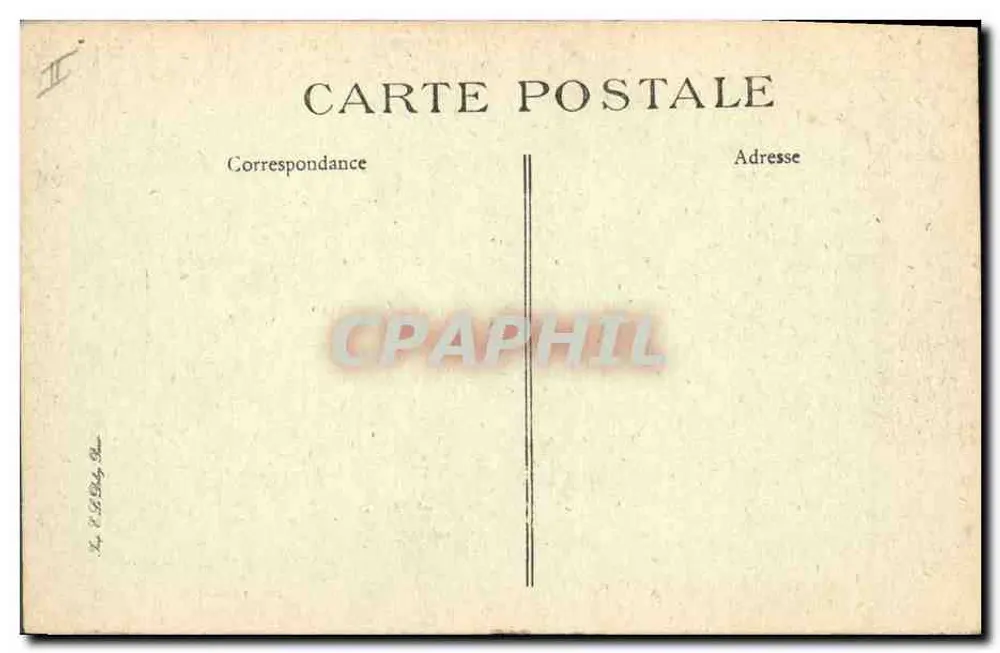Wald von FONTAINEBLEAU — Carrefour du Nid de l'Aigle — Siron édit., Fontainebleau - Rückseite
