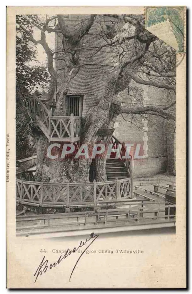 Kapelle des großen Eichbaums von Allouville — Delamare, Verleger, Yvetot, n°44 - Vorderseite