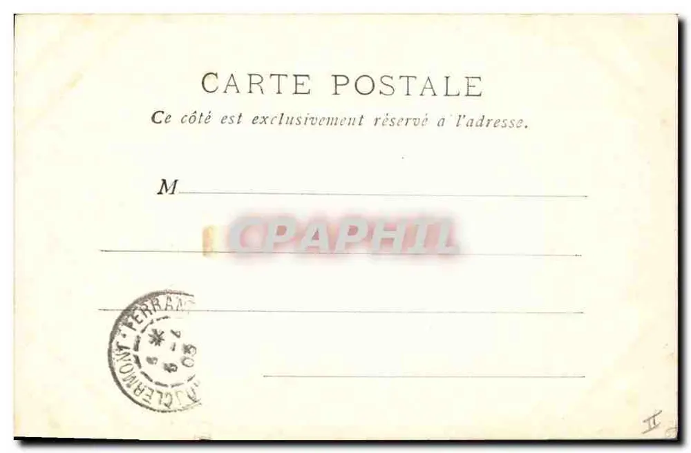 Forêt de Fontainebleau — Der Adlerhorst — B. F. PARIS - Rückseite