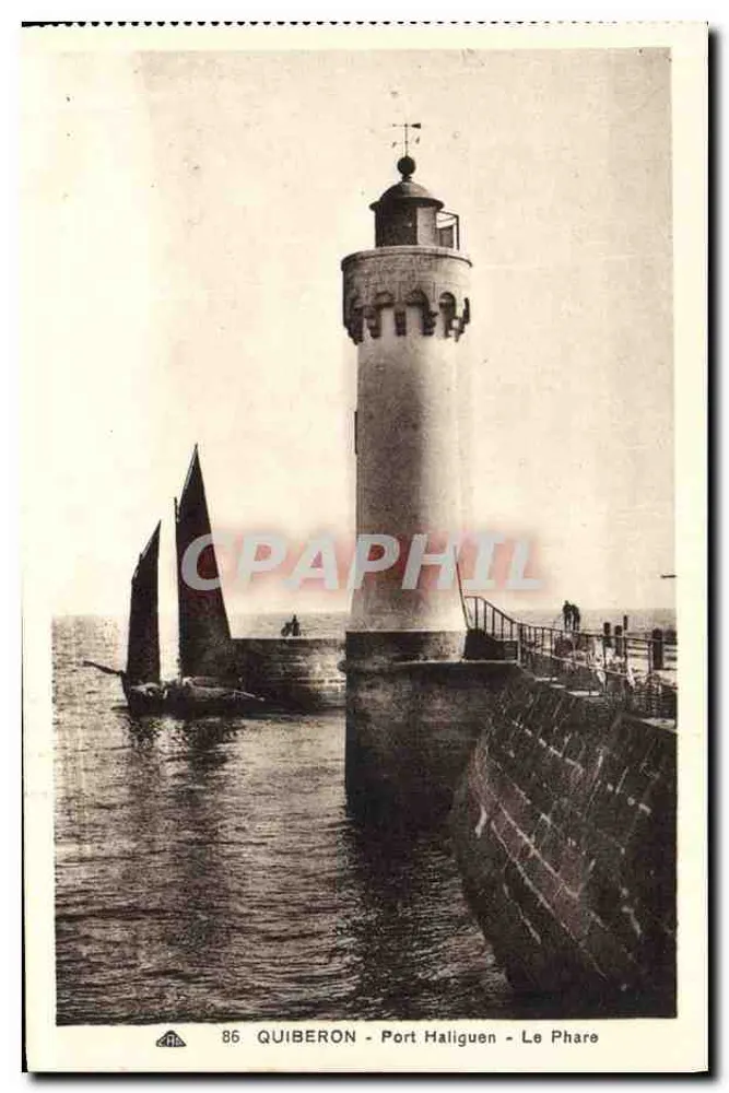 Quiberon - Port Haliguen - Le Phare — éditeur C° Ancienn. des Arts Philatécaniques - Strasbourg - Frente