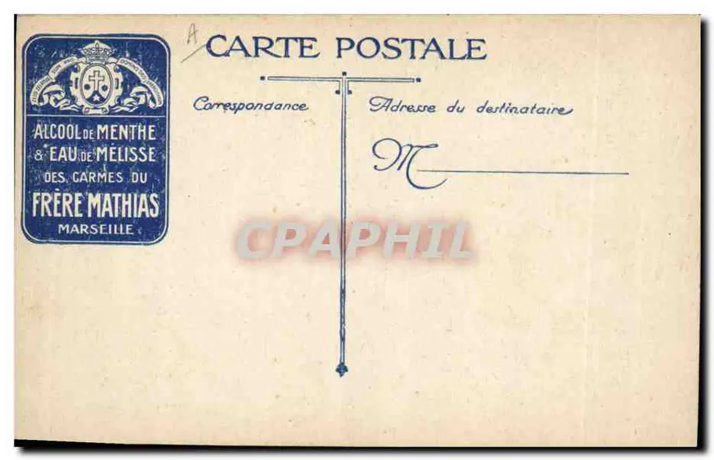 Infanteria em observação — soldados em uniforme de campanha — editor L.V.C. e Frère Mathias Marseille - Verso