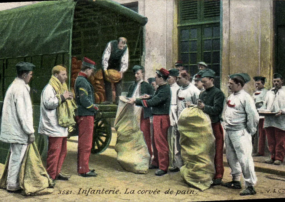 Infanterie. Die Brotarbeit — L.V.&C° n°3581 - Vorderseite