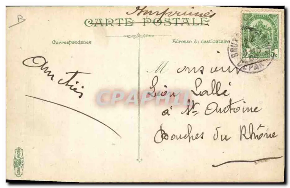 Infanterie. Die Brotarbeit — L.V.&C° n°3581 - Rückseite