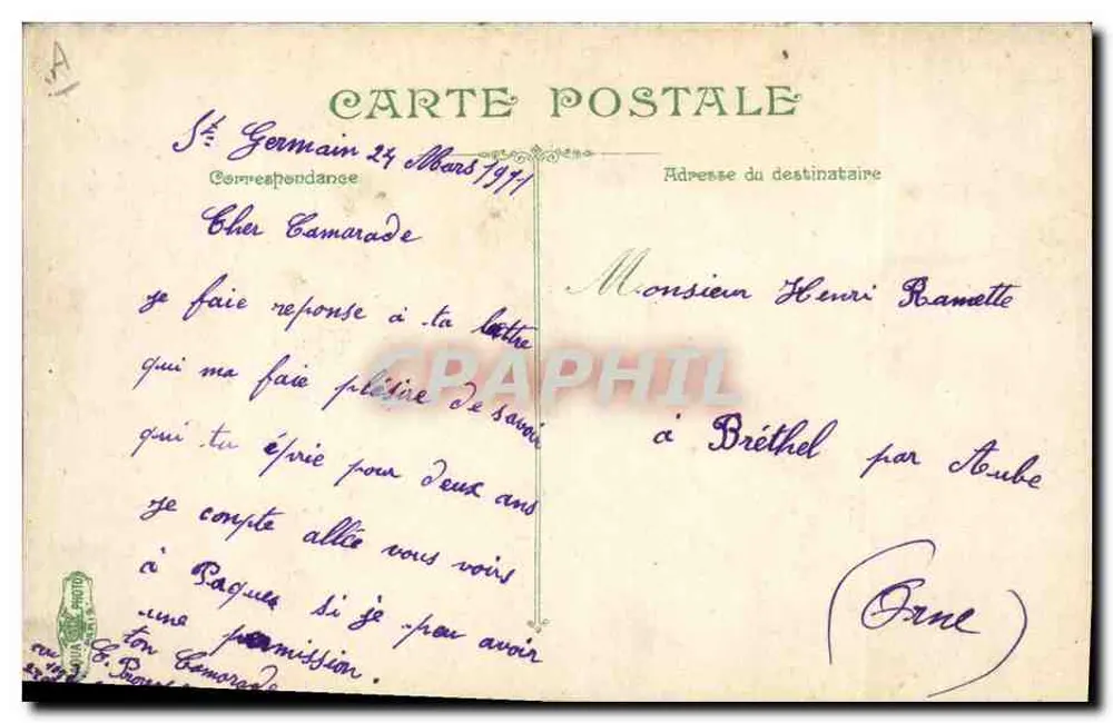 Infanterie — Dehnübungen — L.V. & Cie - Rückseite