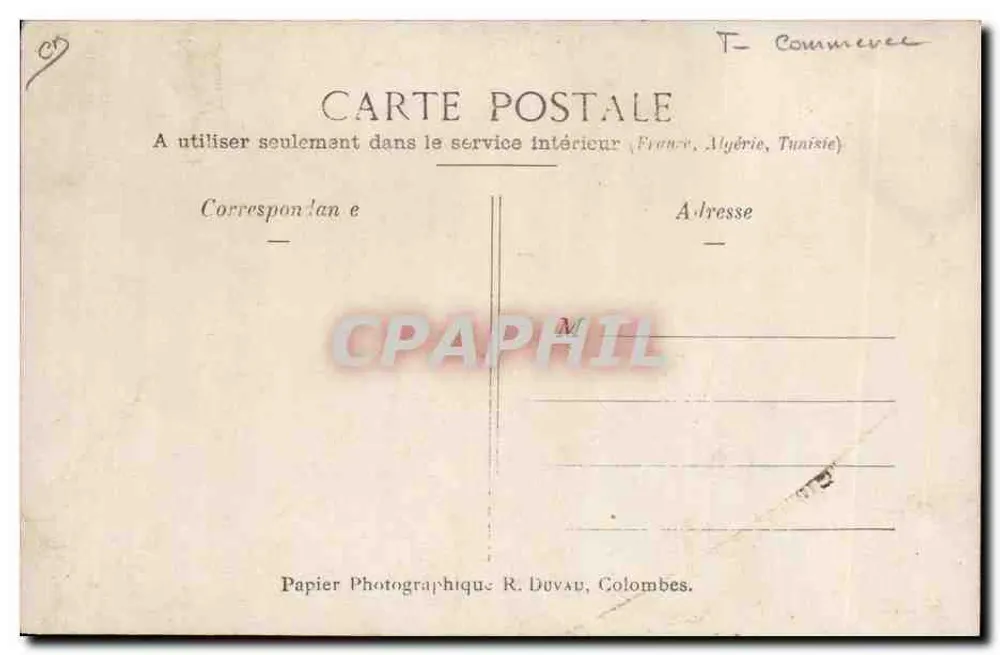 Druckerei Papeterie H. Caval - Deleglize — 160 rue — gegründet 1853 - Rückseite
