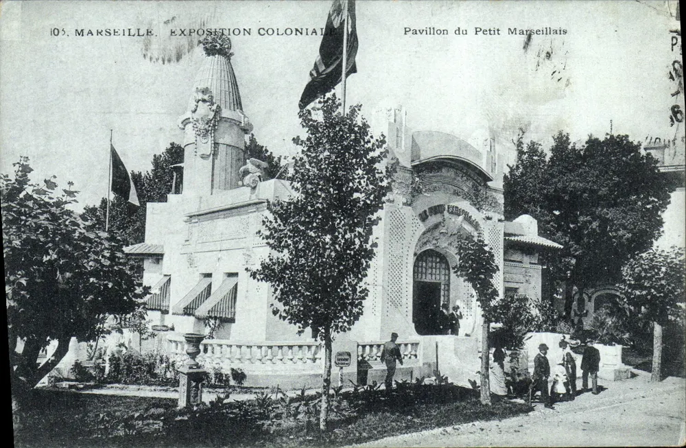 Marseille — Kolonialausstellung 1930 — Pavillon des Petit Marseillais - Vorderseite