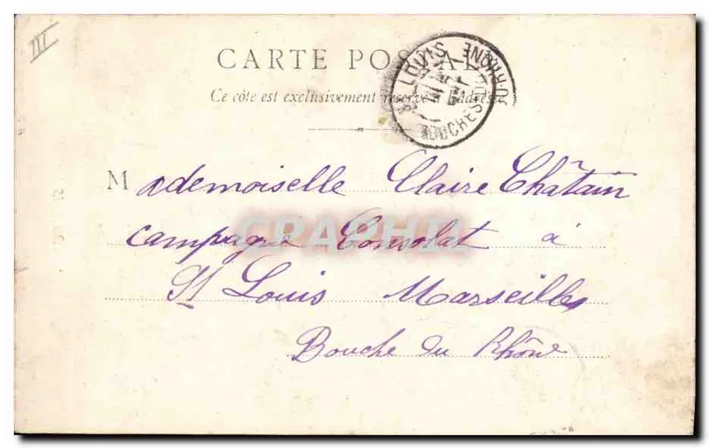 Brionnaise Eugénie — Portret młodej kobiety — B. F. Chalon-sur-Saône - Rewers