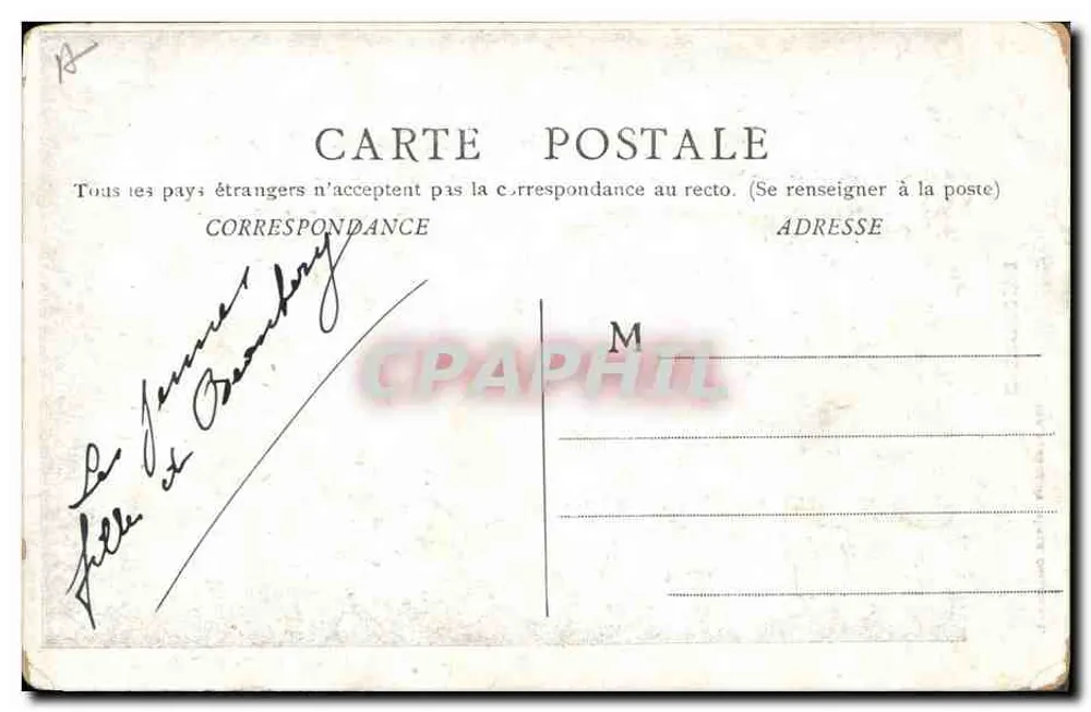 Brionnaise — mulher em traje tradicional — IMP. BOURGEOIS FRÈRES, CHALON-S.-S. - Verso