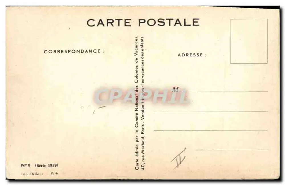 Dois crianças na praia — Os segredos do mar — Georges Redon - Verso
