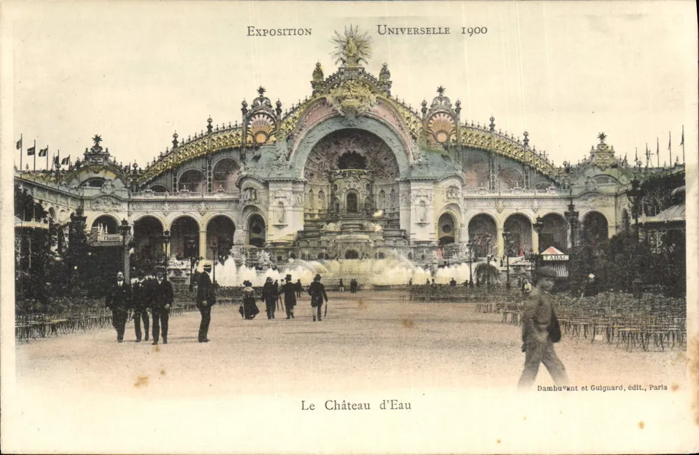 Il Castello d'Acqua — Esposizione Universale 1900 — Dambuivant et Guignard, editore, Parigi - Recto