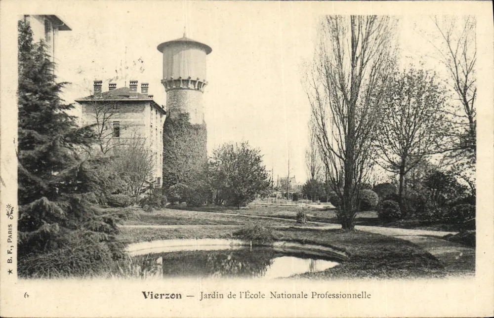 Vierzon — Jardin de l'École Nationale Professionnelle — B.F. Paris, n°6 - Vorderseite