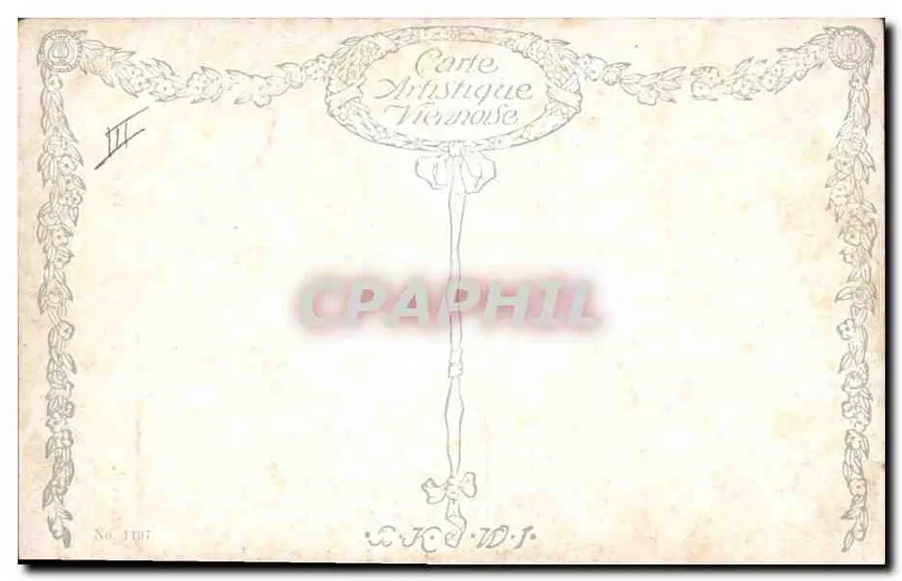 Carnaval — cena de festa com máscaras — Grom Rottmayer pinx. — Carte Artistique Viennaise n° 1197 - Verso