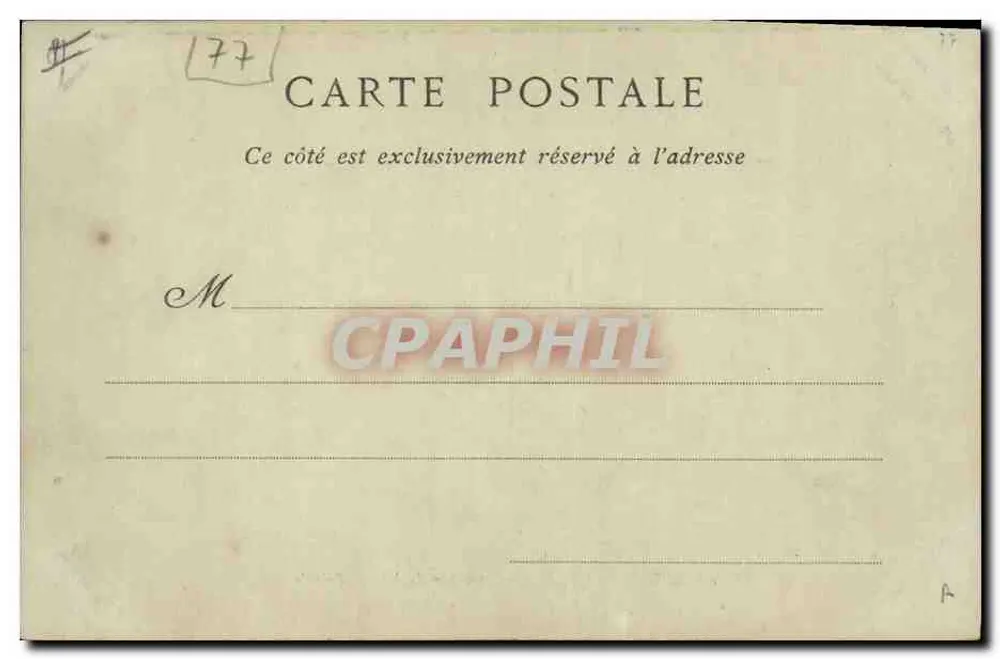 Wälder von Fontainebleau — Carrefour du Nid de l'Aigle — Collections ND. Phot - Rückseite