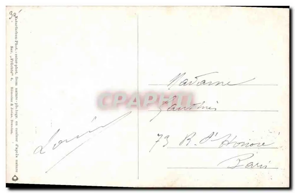 Kirschen — Stillleben — Kommerz & Jonas, Dresden - Rückseite