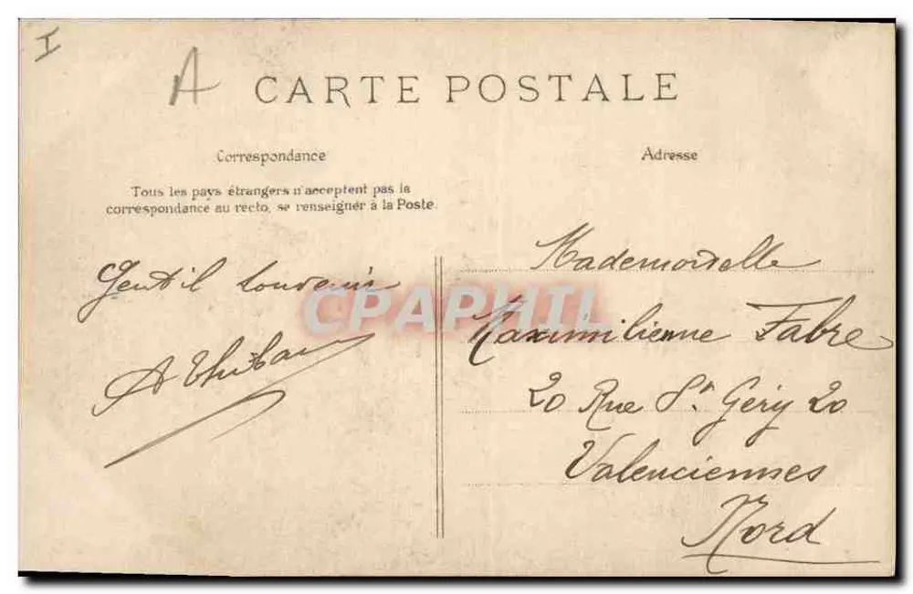 Le Havre — Die Mole an einem stürmischen Tag — E.L.D. n°221 - Rückseite