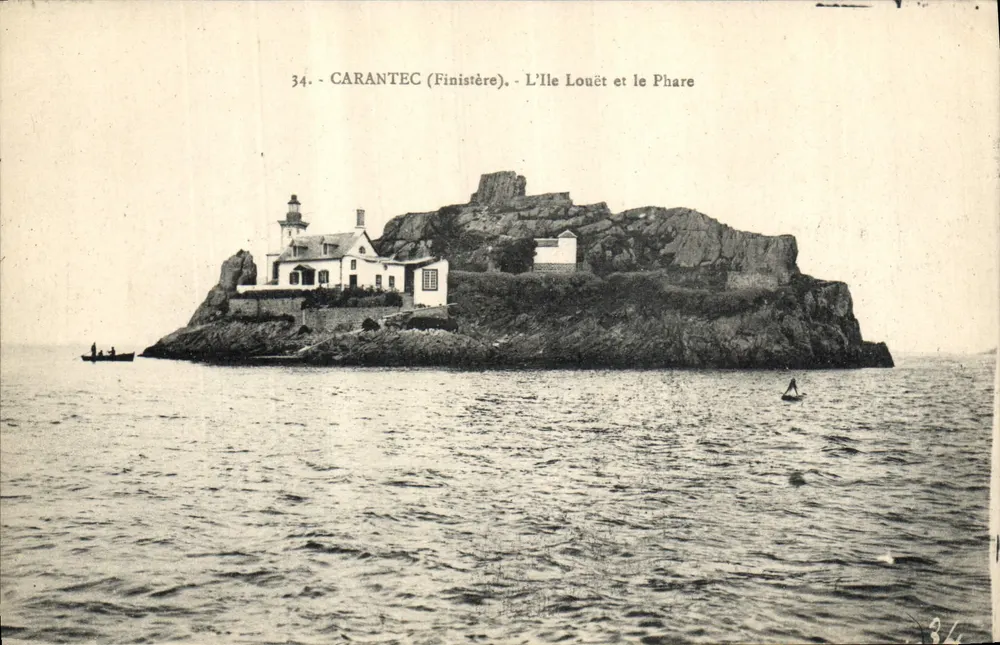 Carantec (Finistère) — A Ilha Louët e o Farol — n°34 - Frente