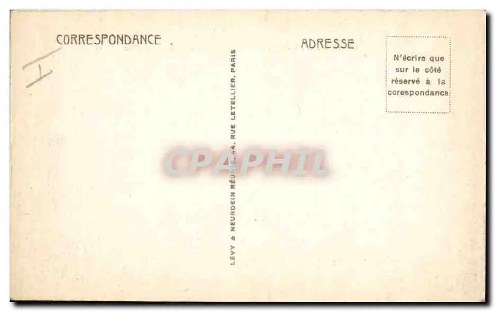 Pont-Aven - Port-Manech — Die Küste und der Leuchtturm — Verlag Lévy & Neurdein, Nr. 56 - Rückseite